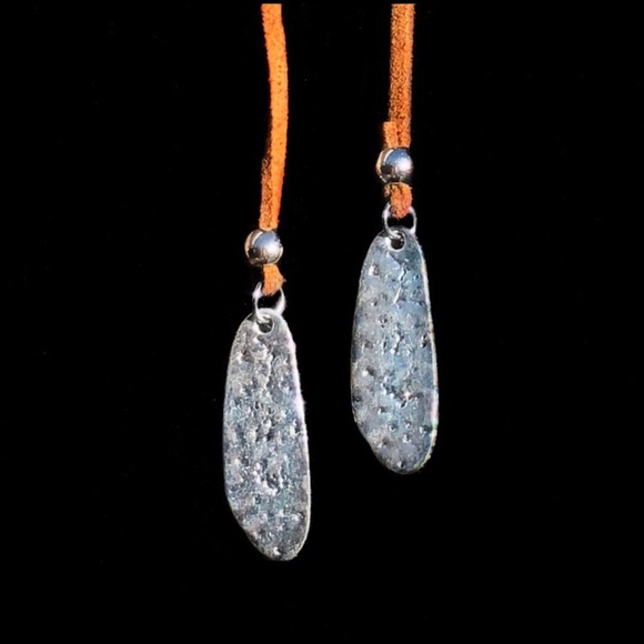 BOHO Tan Suede Silver Bead Multi-Layer Choker Wrap - Picture 4 of 8